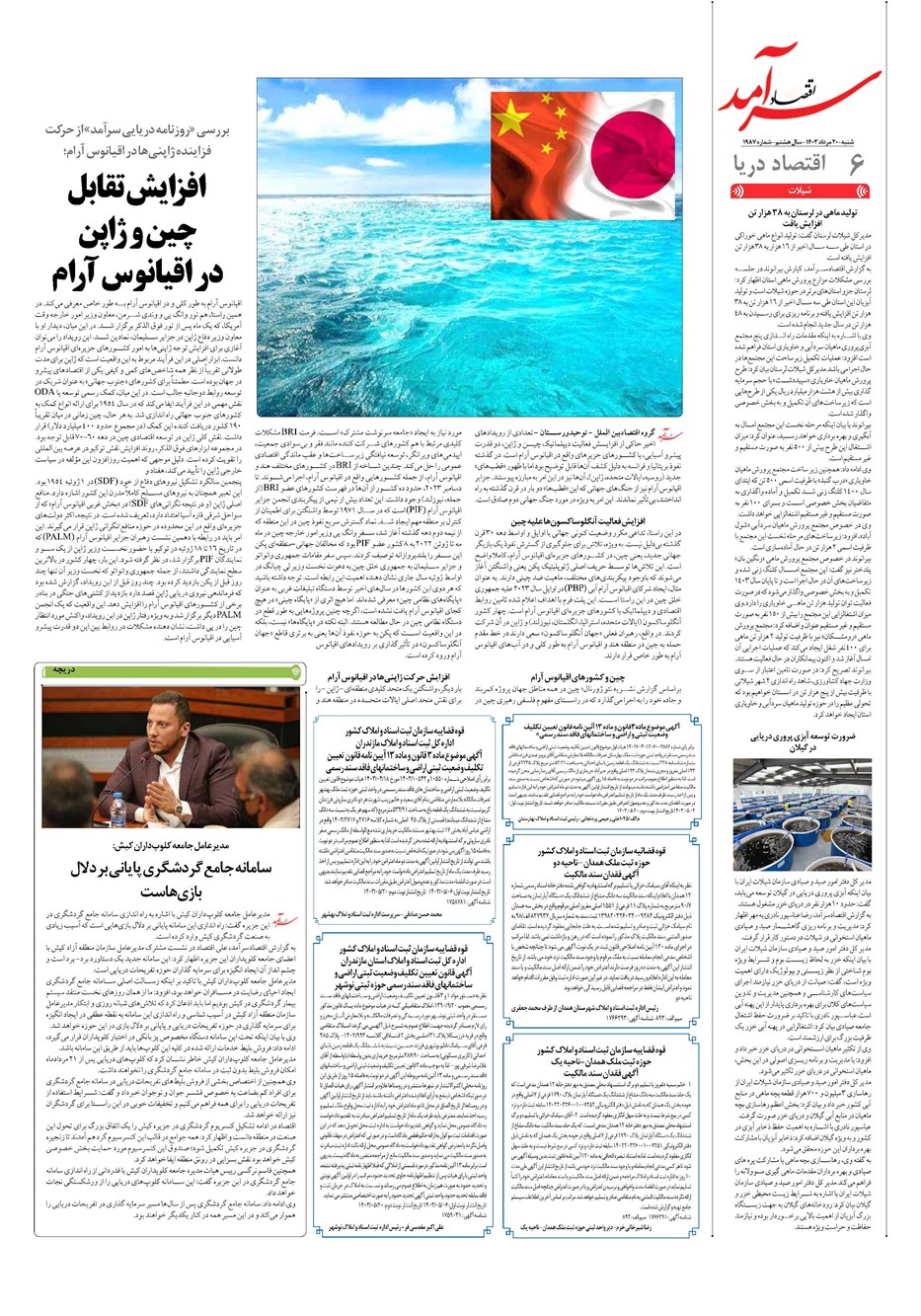 روزنامه تاریخ ۲۰ مرداد ۱۴۰۳