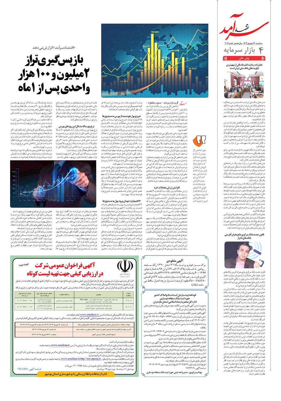 روزنامه تاریخ ۱۳ شهریور ۱۴۰۳