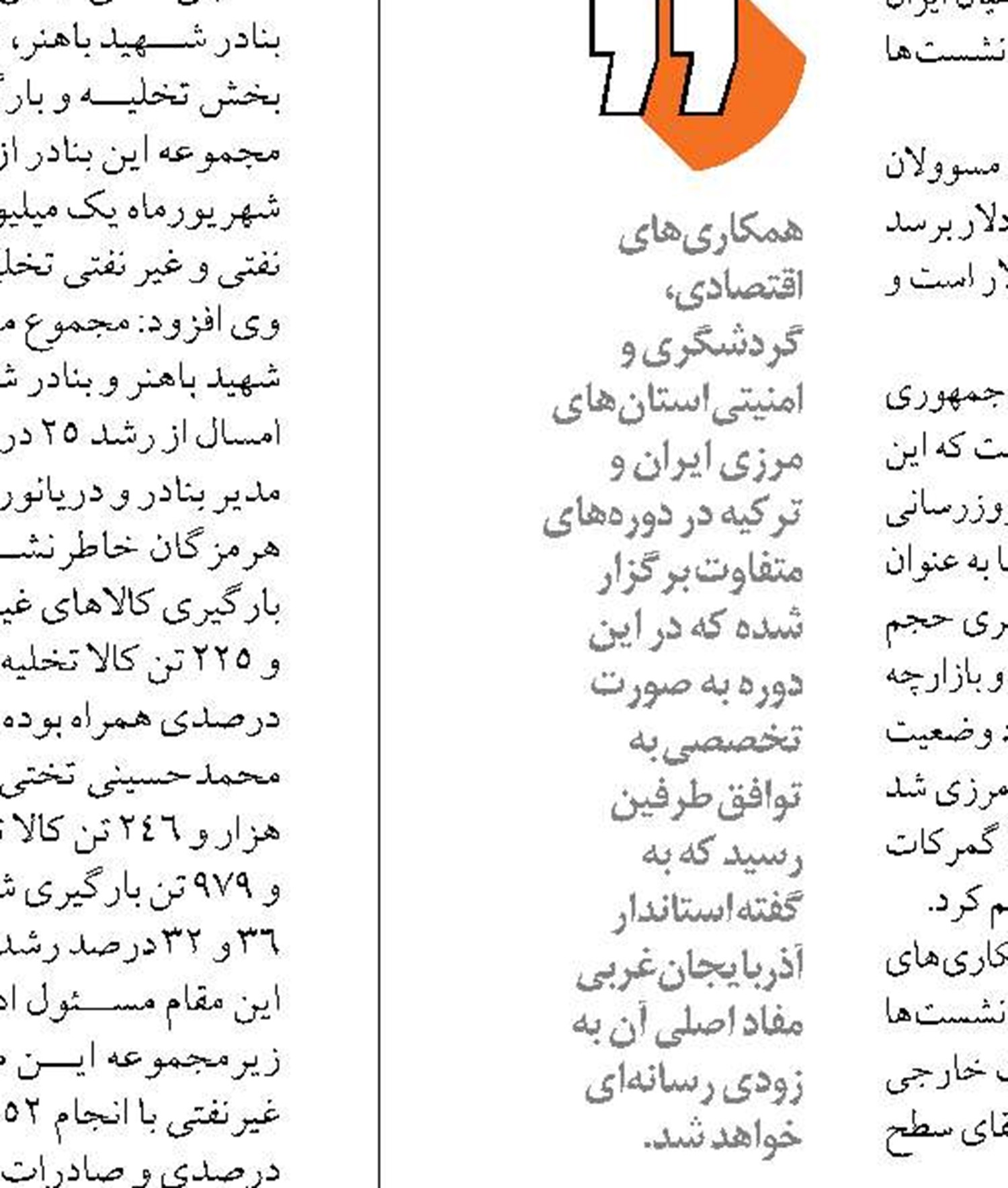 صادرات 3 میلیون تن انواع  کالای نفتی و غیرنفتی از بندرلنگه
