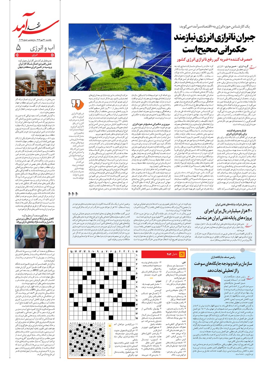روزنامه تاریخ ۲۲ مهر ۱۴۰۳