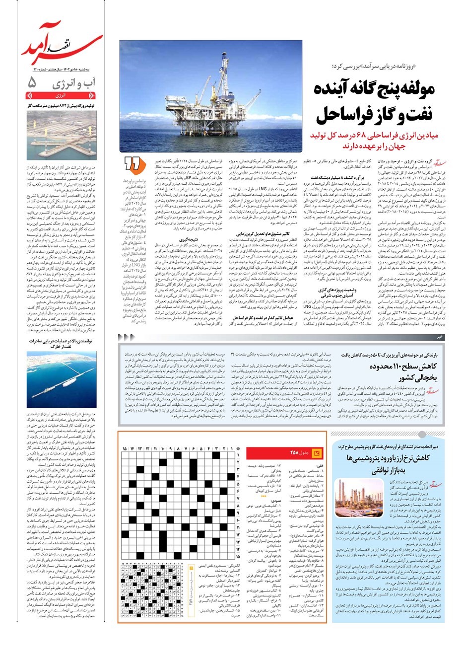 روزنامه تاریخ ۱۸ دی ۱۴۰۳