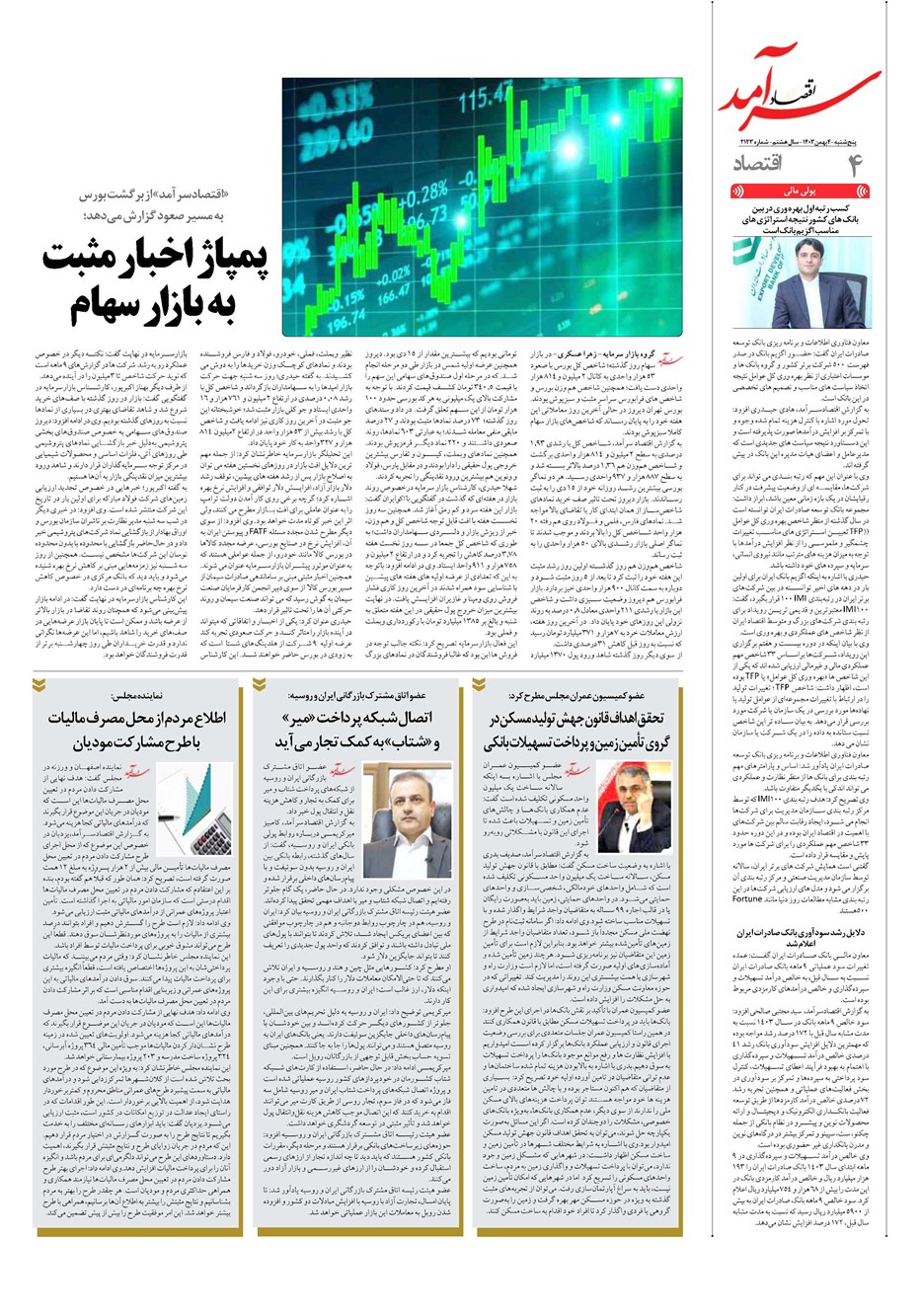 روزنامه تاریخ ۴ بهمن ۱۴۰۳