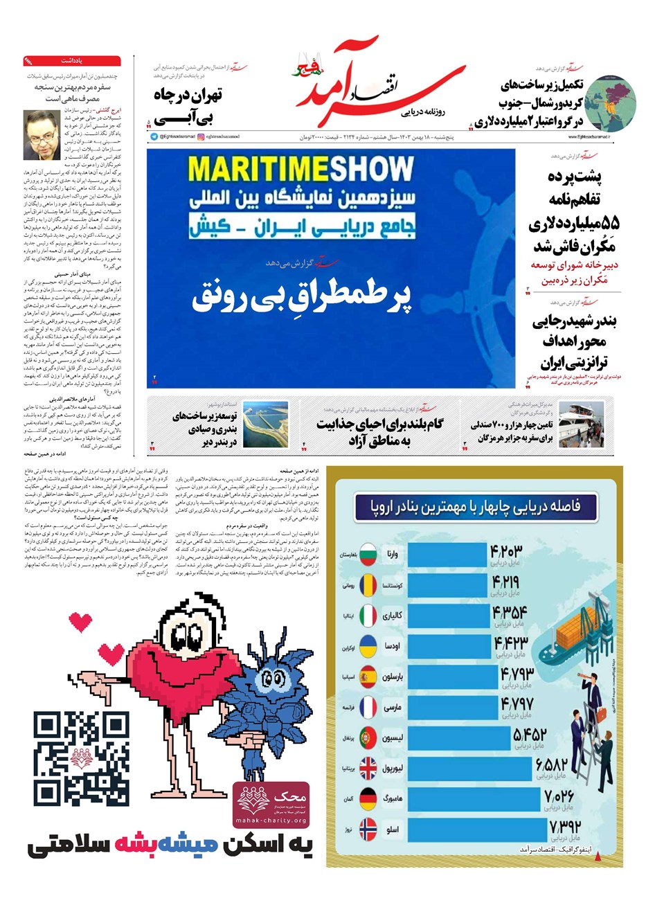 روزنامه تاریخ ۱۸ بهمن ۱۴۰۳