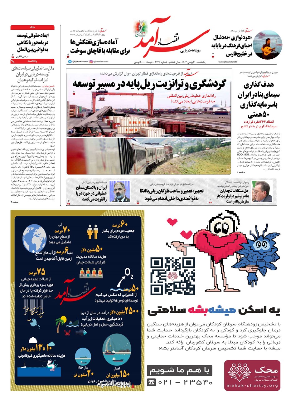 روزنامه تاریخ ۲۱ بهمن ۱۴۰۳