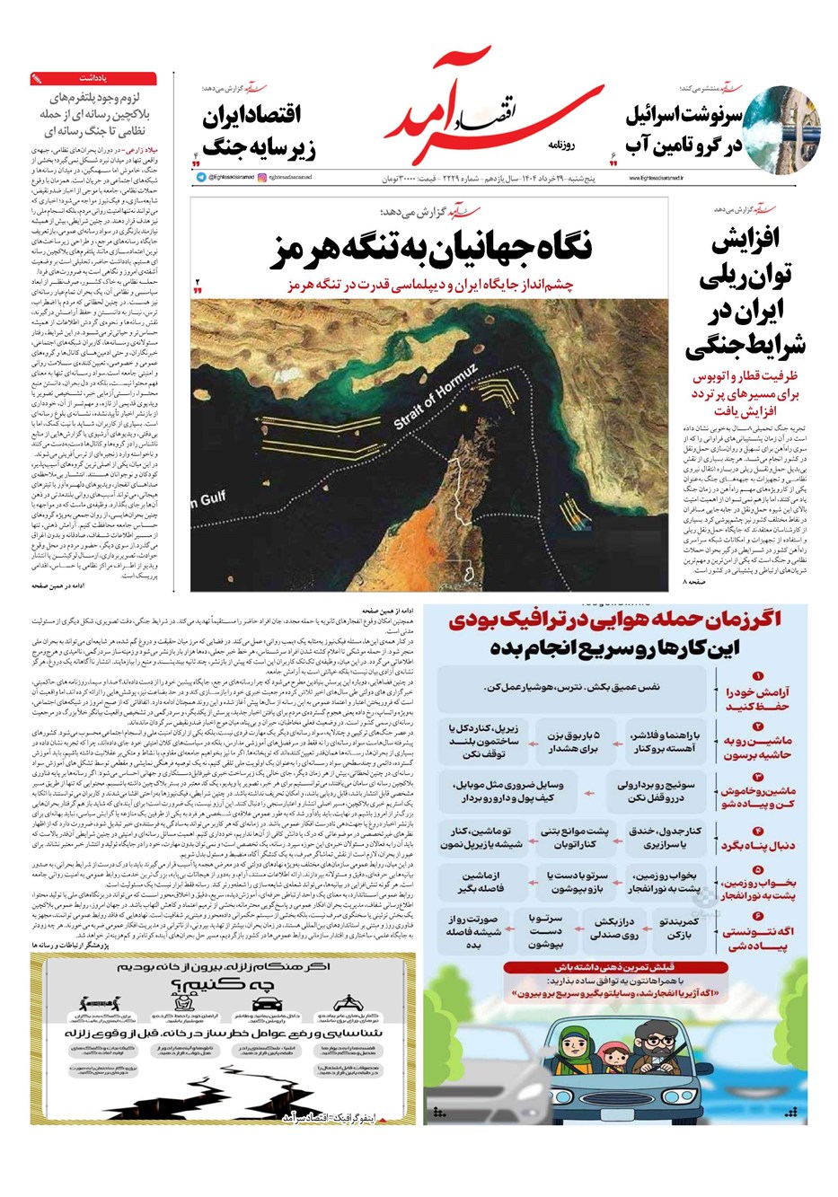 روزنامه تاریخ ۳۰ خرداد ۱۴۰۴