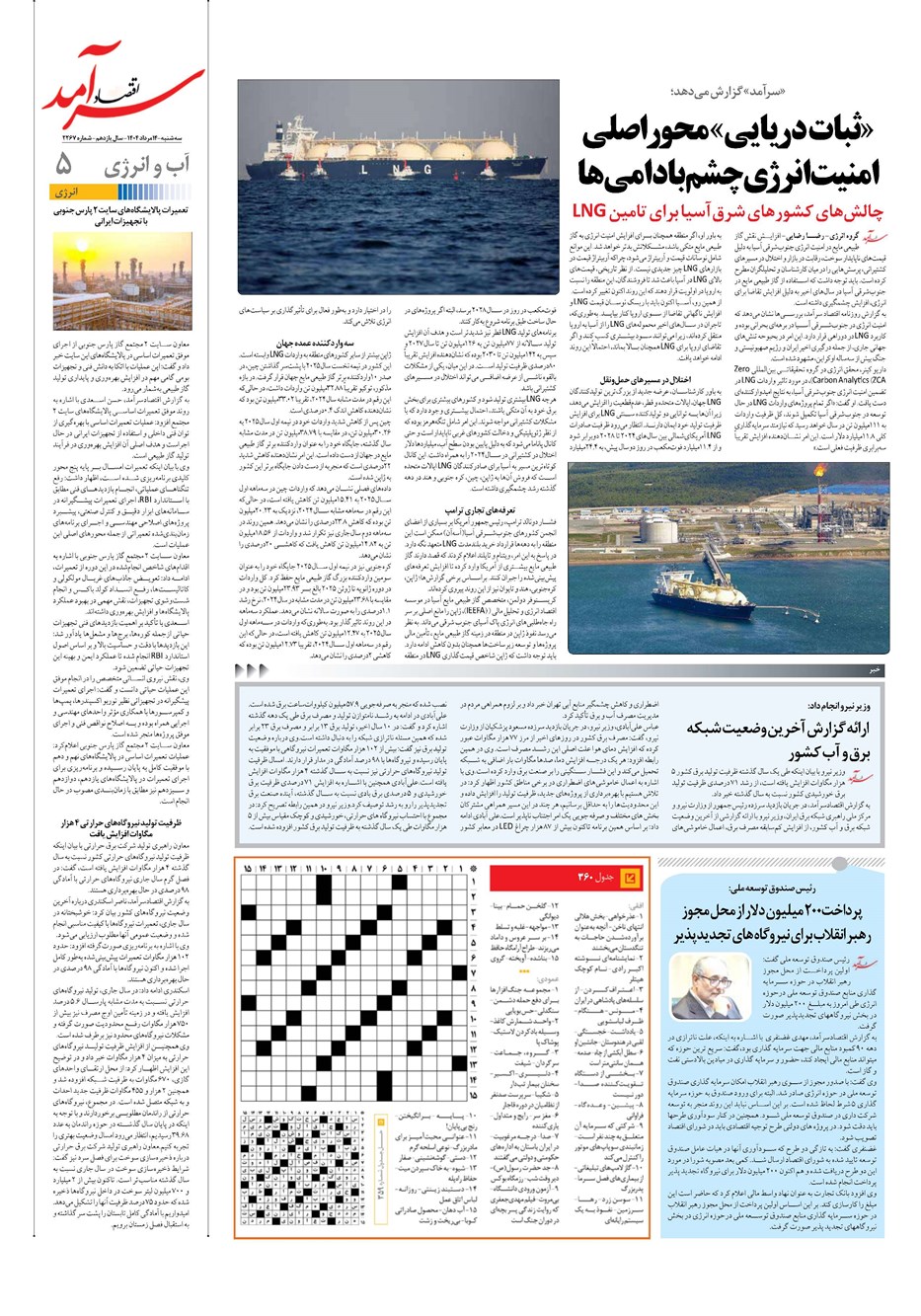 روزنامه تاریخ ۱۵ مرداد ۱۴۰۴