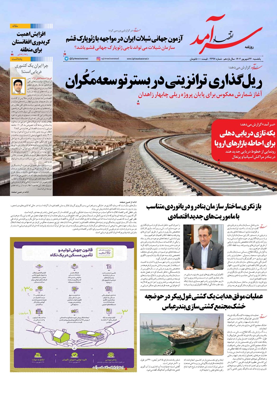 روزنامه تاریخ ۲۴ شهریور ۱۴۰۴