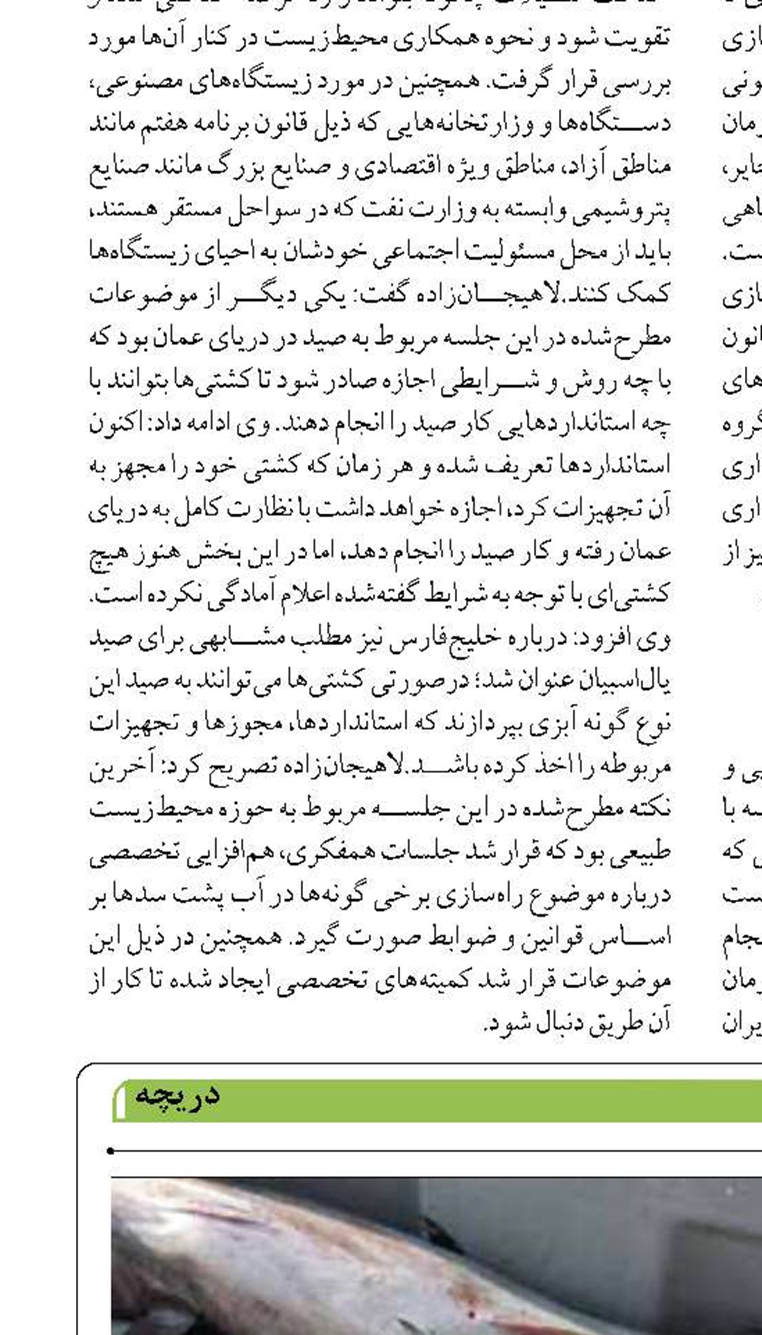 افزایش هماهنگی استانداردهای شیلات ایران  با کمیسیون «تون» اقیانوس هند