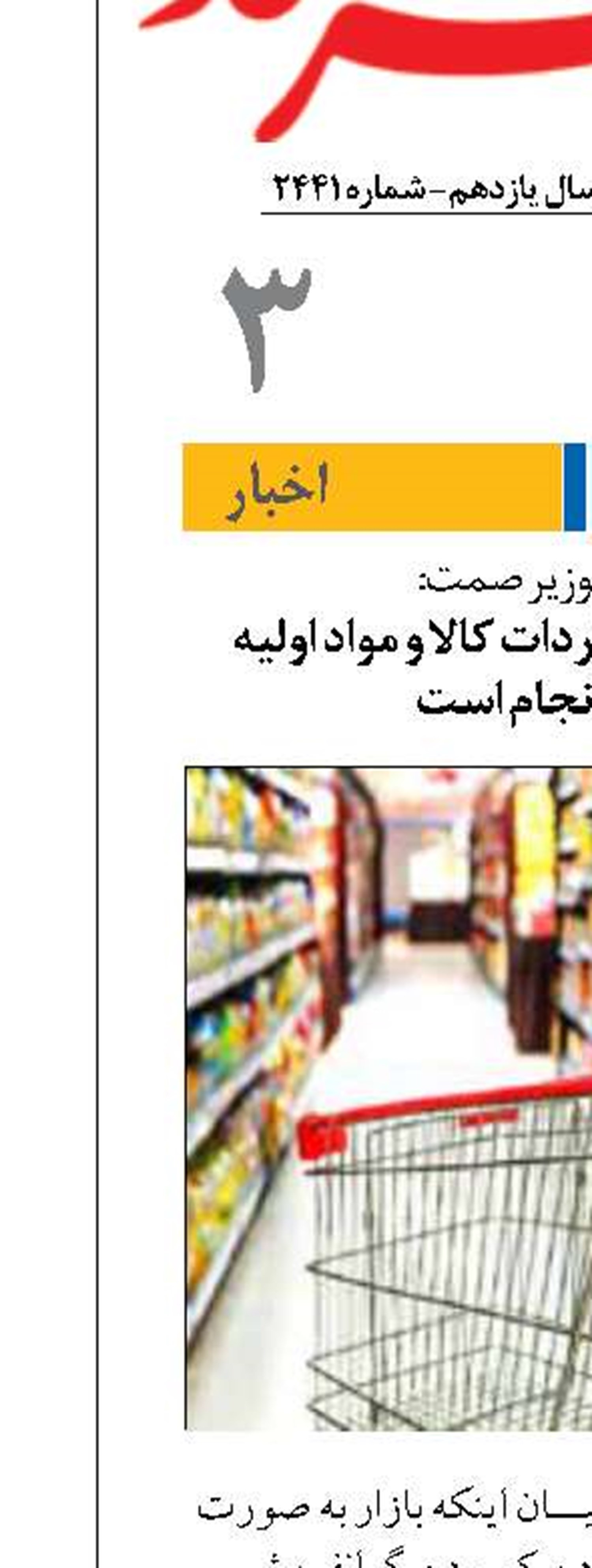 رصد روزانه بازار؛ واردات کالا و مواد اولیه  در حال انجام است