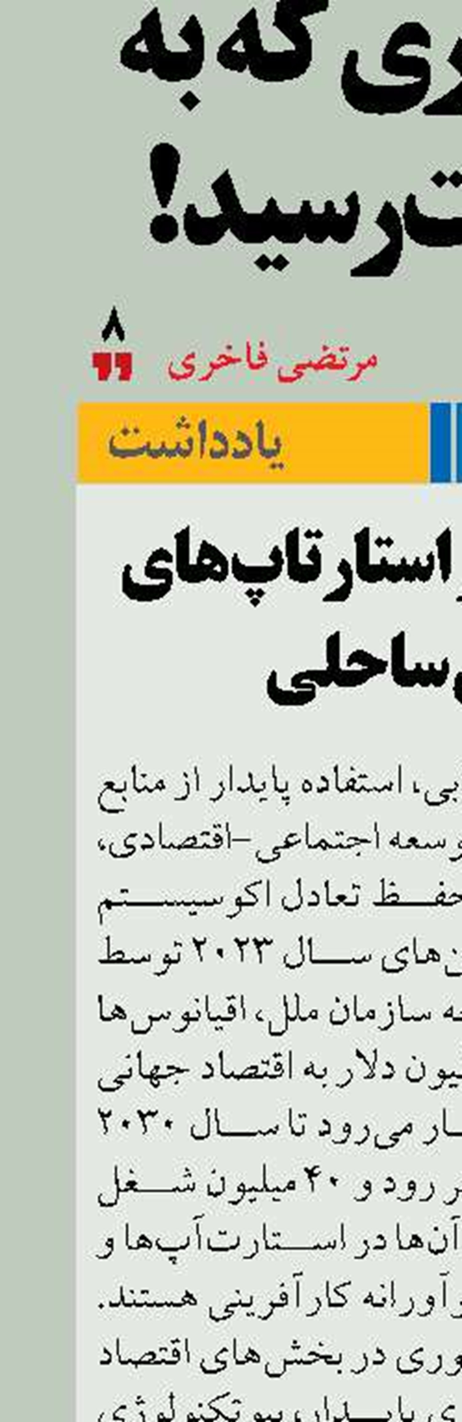 نقش زنان  در استارتاپ‌های مناطق ساحلی 