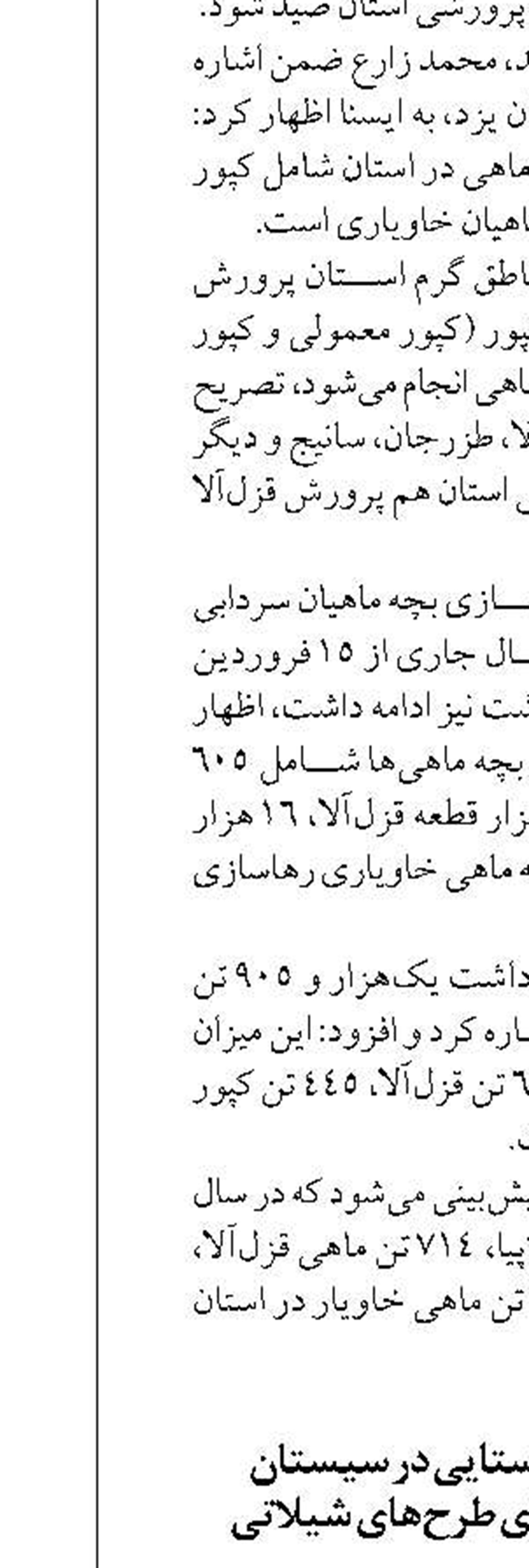 توسعه اشتغال روستایی در سیستان  و بلوچستان با اجرای طرح‌های شیلاتی