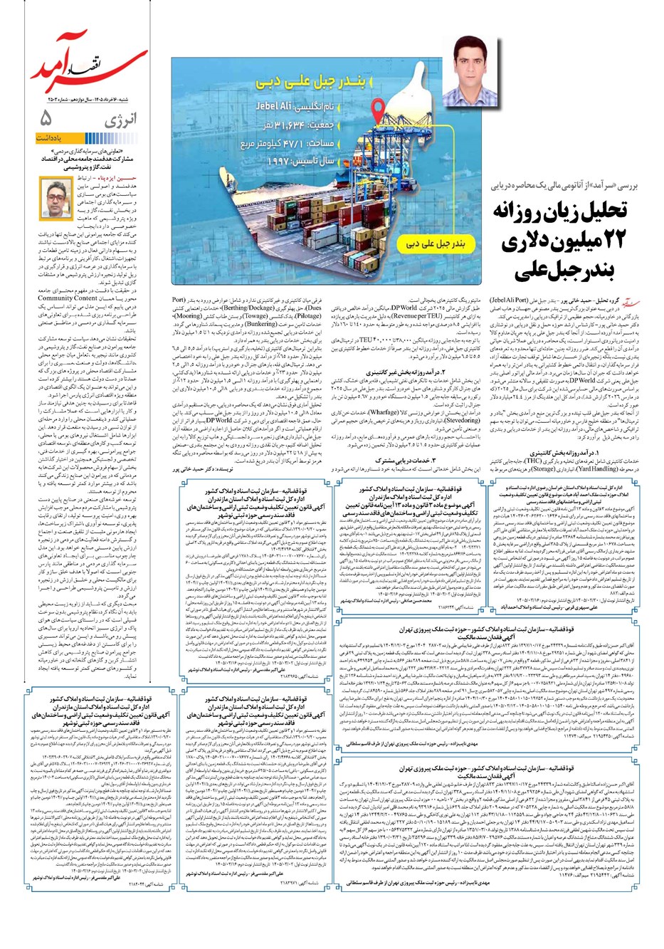 روزنامه تاریخ ۱۶ خرداد ۱۴۰۵