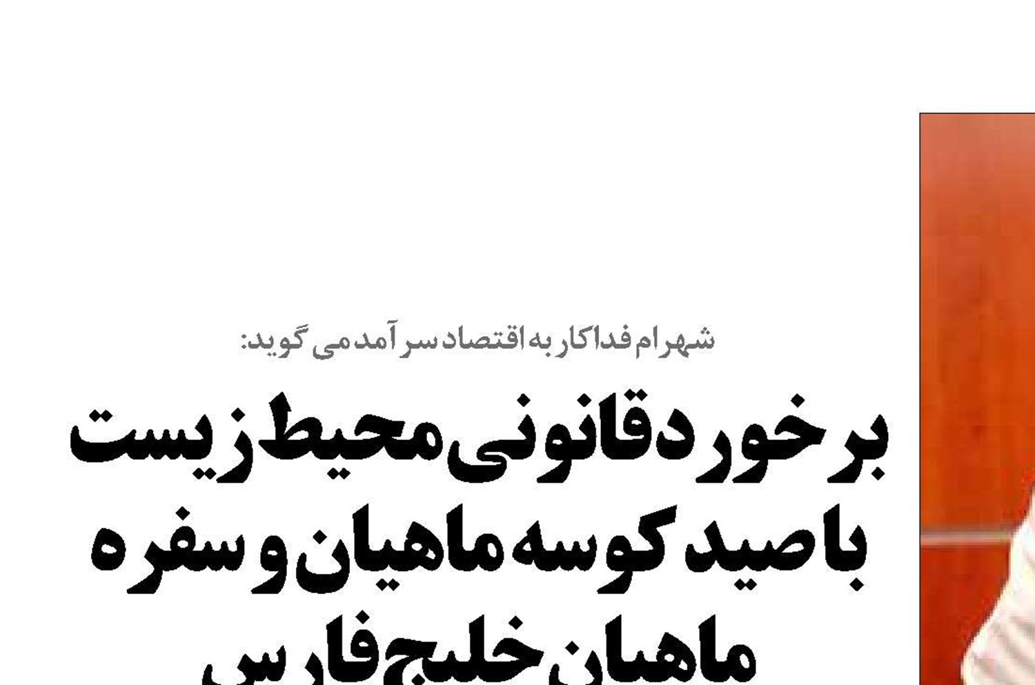 برخورد قانونی محیط زیست با صید کوسه ماهیان و سفره ماهیان خلیج فارس