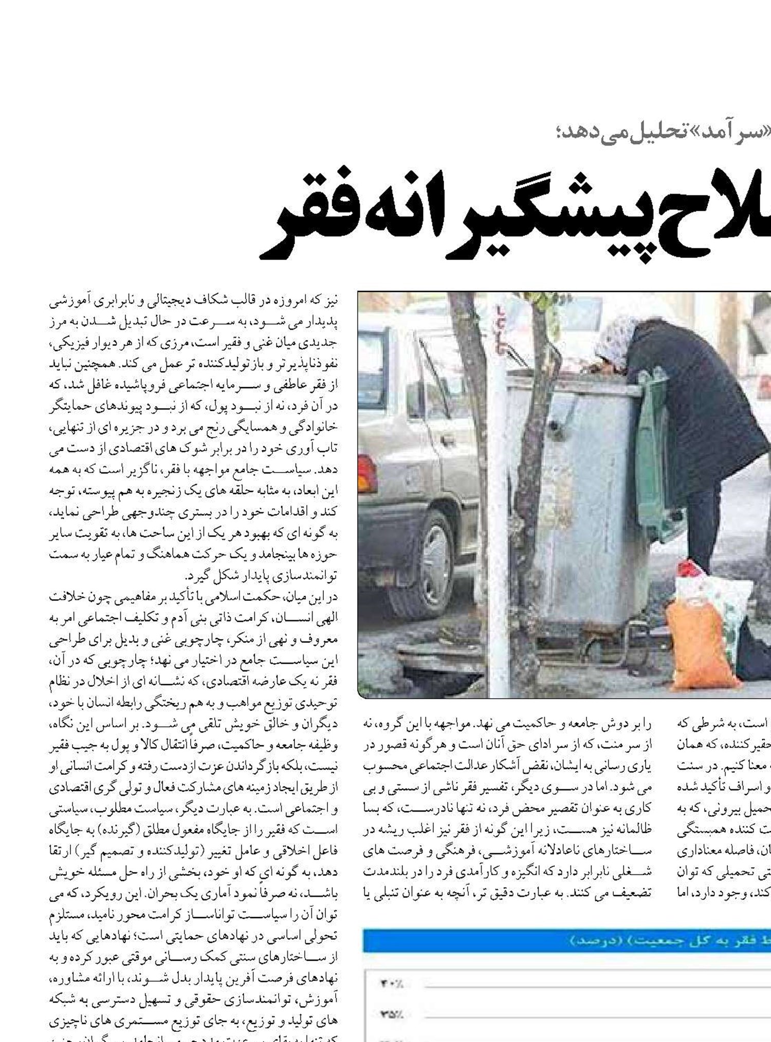  ضرورت اصلاح پیشگیرانه فقر