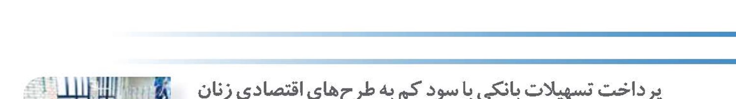 پرداخت تسهیلات بانکی با سود کم به طرح‌های اقتصادی زنان