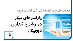 پارامترهای مؤثر در رشد بانکداری دیجیتال