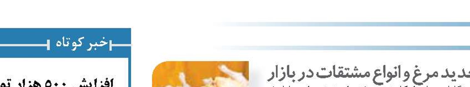 نرخ جدید مرغ و انواع مشتقات در بازار