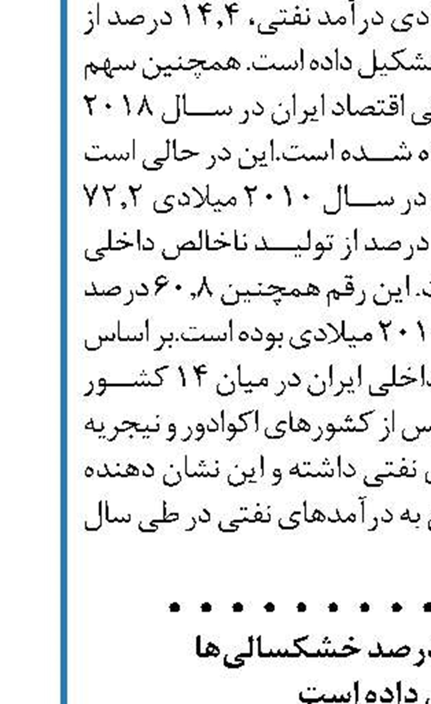 بارش ها تنها ۱۰ درصد خشکسالی‌ها  را کاهش داده است