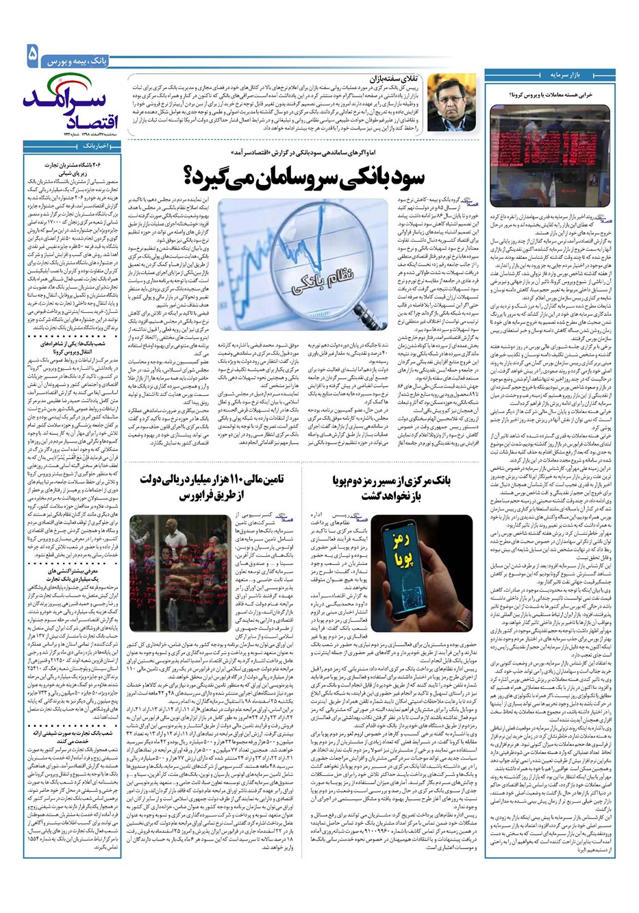 روزنامه تاریخ ۲۷ اسفند ۱۳۹۸