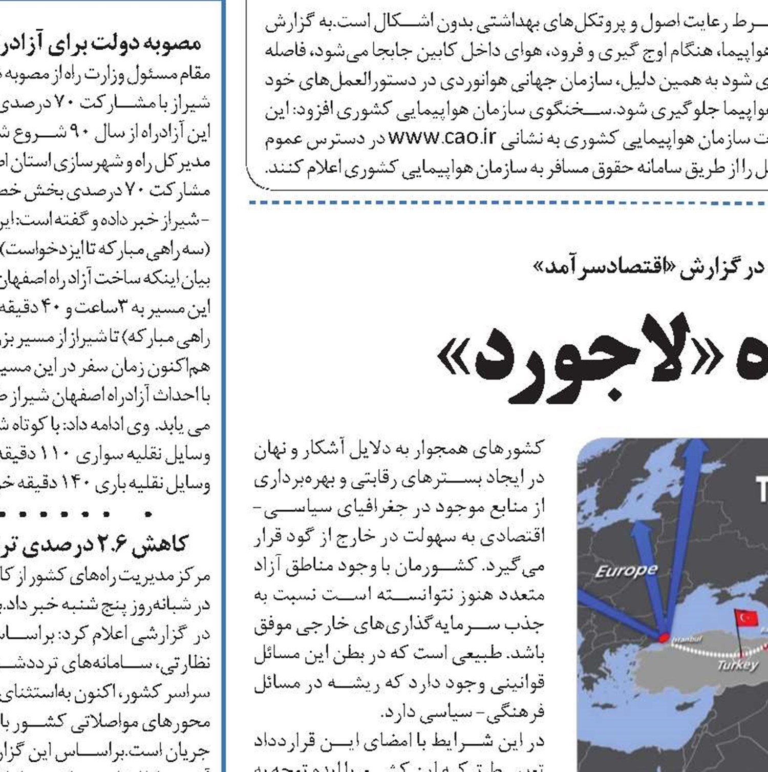سهم هیچ ایران ازراه «لاجورد»