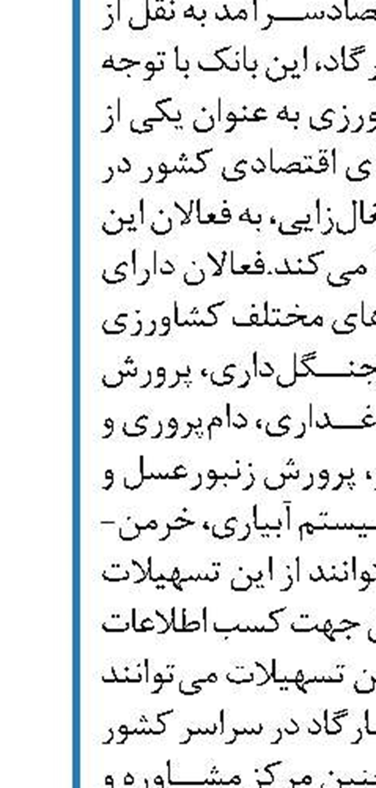 حمایت بانک توسعه تعاون از فعالان گردشگری و صنایع‌دستی  البرز